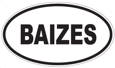 BAIZES - Oval Sticker
