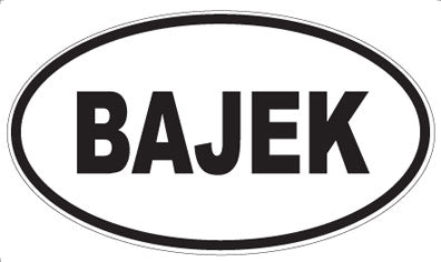 BAJEK - Oval Magnet