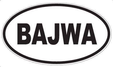 BAJWA - Oval Magnet