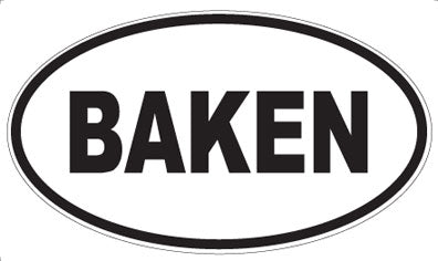 BAKEN - Oval Magnet