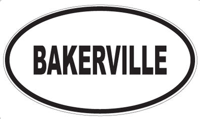 BAKERVILLE - Oval Magnet