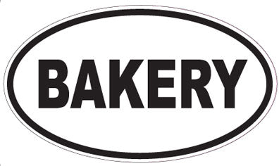 BAKERY - Oval Sticker