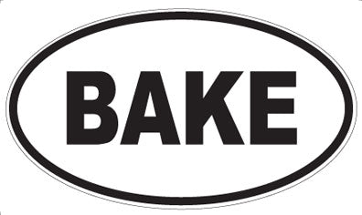 BAKE - Oval Magnet