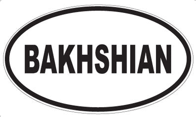 BAKHSHIAN - Oval Magnet