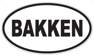 BAKKEN - Oval Magnet