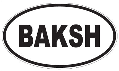 BAKSH - Oval Magnet