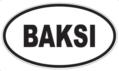 BAKSI - Oval Magnet