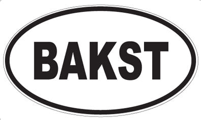 BAKST - Oval Magnet