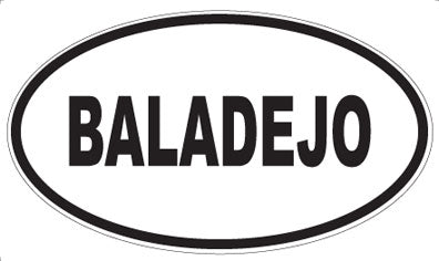 BALADEJO - Oval Magnet