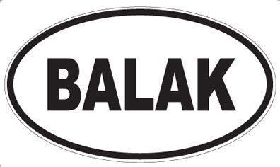 BALAK - Oval Magnet