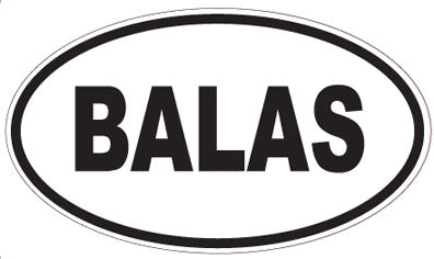 BALAS - Oval Sticker