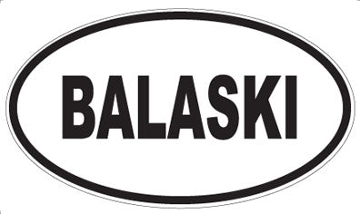BALASKI - Oval Magnet