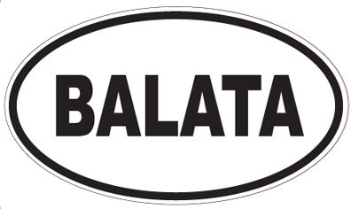 BALATA - Oval Sticker