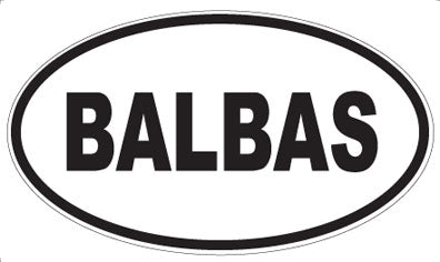 BALBAS - Oval Magnet