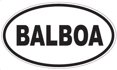 BALBOA - Oval Sticker