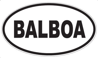BALBOA - Oval Magnet