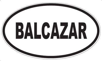 BALCAZAR - Oval Magnet