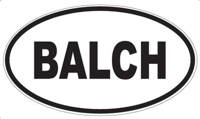 BALCH - Oval Magnet