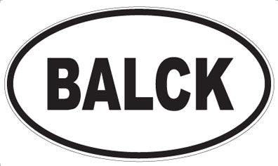 BALCK - Oval Magnet