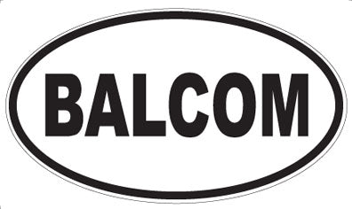 BALCOM - Oval Magnet