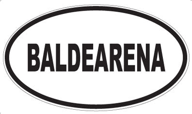 BALDEARENA - Oval Magnet
