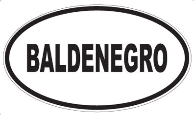 BALDENEGRO - Oval Magnet