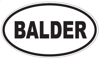 BALDER - Oval Sticker