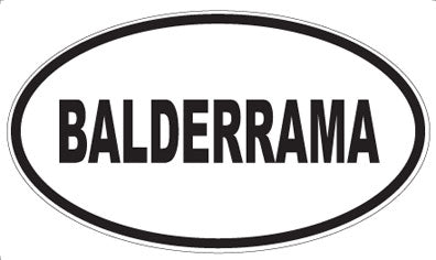 BALDERRAMA - Oval Magnet