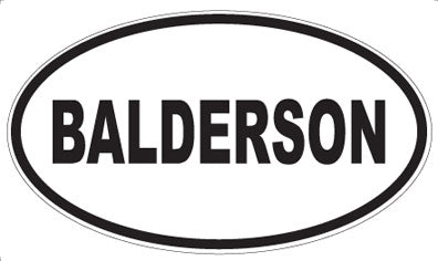 BALDERSON - Oval Magnet