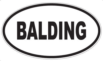 BALDING - Oval Magnet