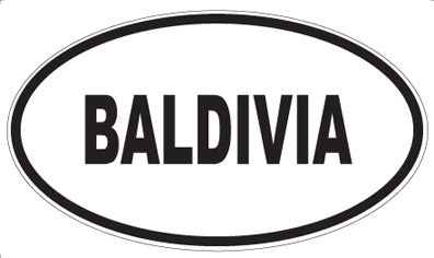 BALDIVIA - Oval Magnet