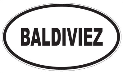 BALDIVIEZ - Oval Magnet