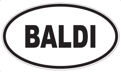 BALDI - Oval Magnet