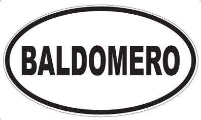 BALDOMERO - Oval Magnet
