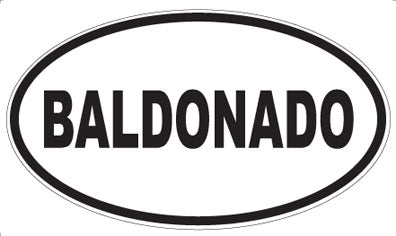 BALDONADO - Oval Magnet