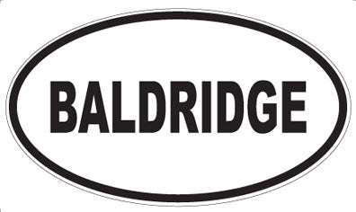 BALDRIDGE - Oval Magnet