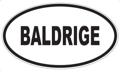 BALDRIGE - Oval Magnet