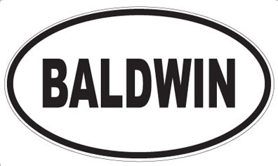 BALDWIN - Oval Magnet