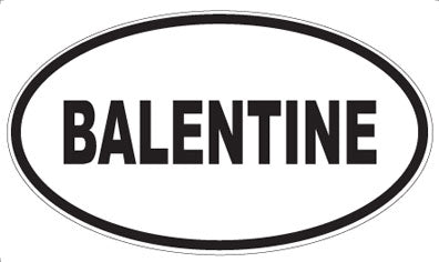BALENTINE - Oval Magnet