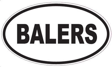 BALERS - Oval Sticker