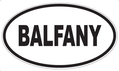 BALFANY - Oval Magnet