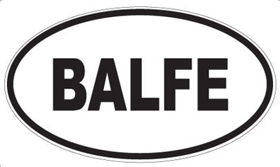 BALFE - Oval Magnet