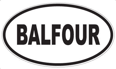 BALFOUR - Oval Magnet