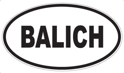 BALICH - Oval Magnet