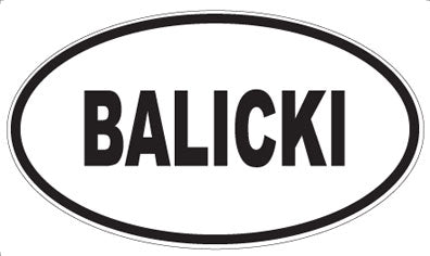 BALICKI - Oval Magnet