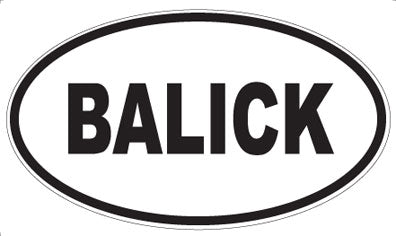 BALICK - Oval Magnet