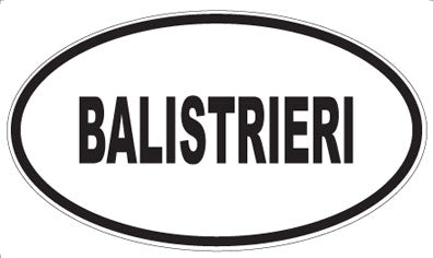 BALISTRIERI - Oval Magnet
