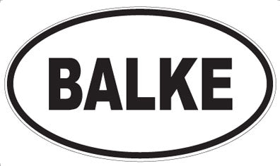BALKE - Oval Magnet