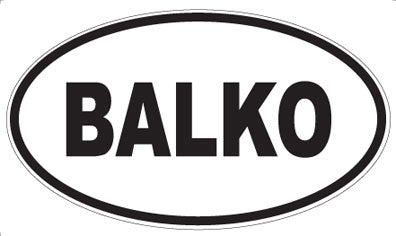 BALKO - Oval Magnet