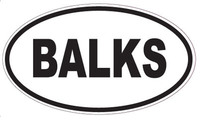 BALKS - Oval Magnet